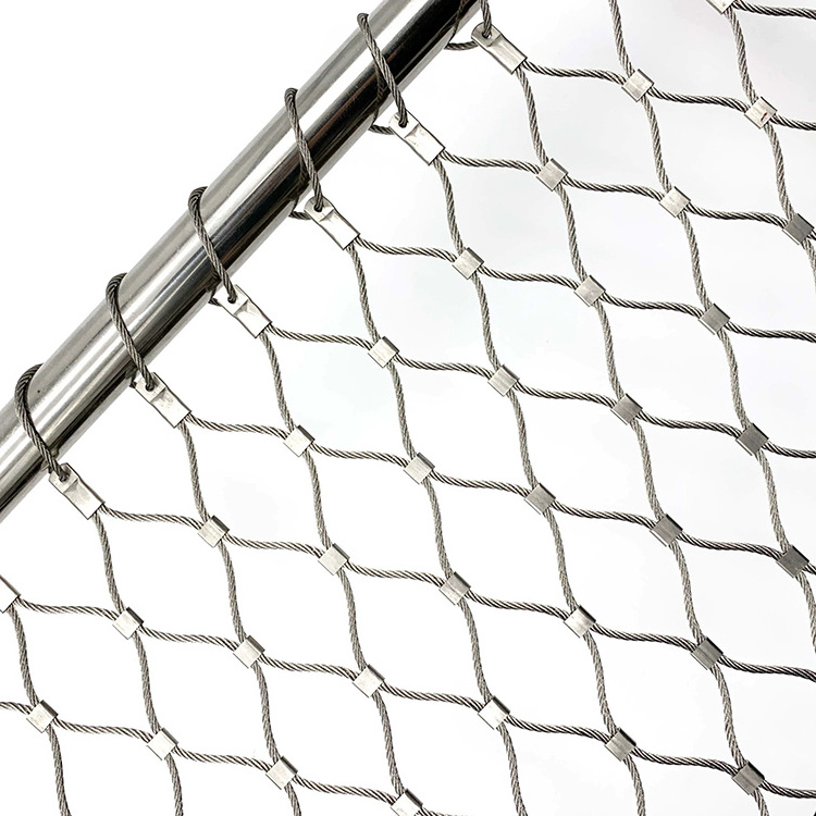 Landslid Protect Rope Wire Mesh Stainless Steel Wire Rope Mesh Netting For Zoo