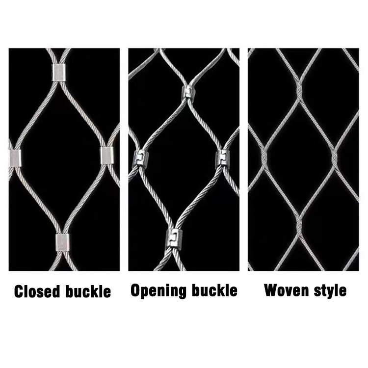 Landslid Protect Rope Wire Mesh Stainless Steel Wire Rope Mesh Netting For Zoo