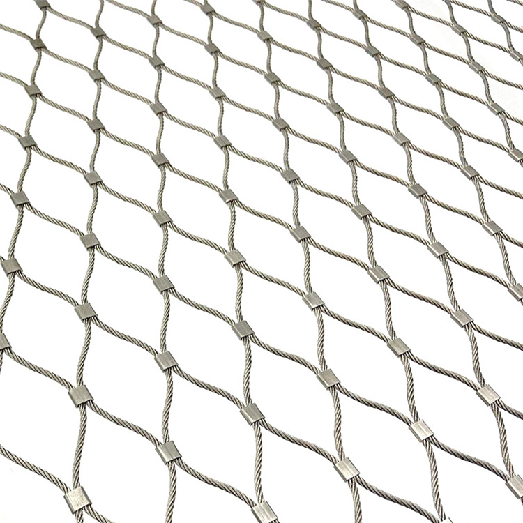 Landslid Protect Rope Wire Mesh Stainless Steel Wire Rope Mesh Netting For Zoo