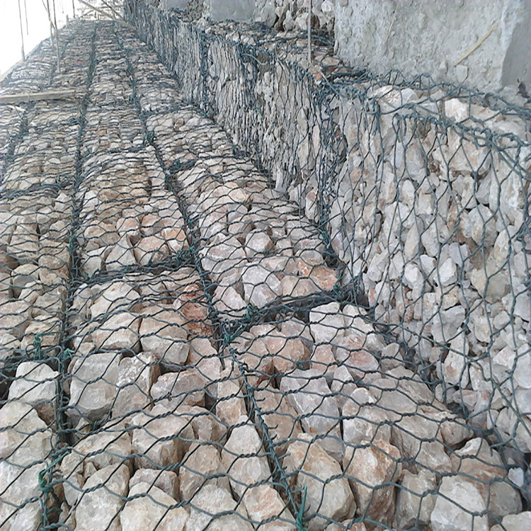 Stainless Steel Gabion Basket Welded Iron Wire Mesh Black Gabion Basket