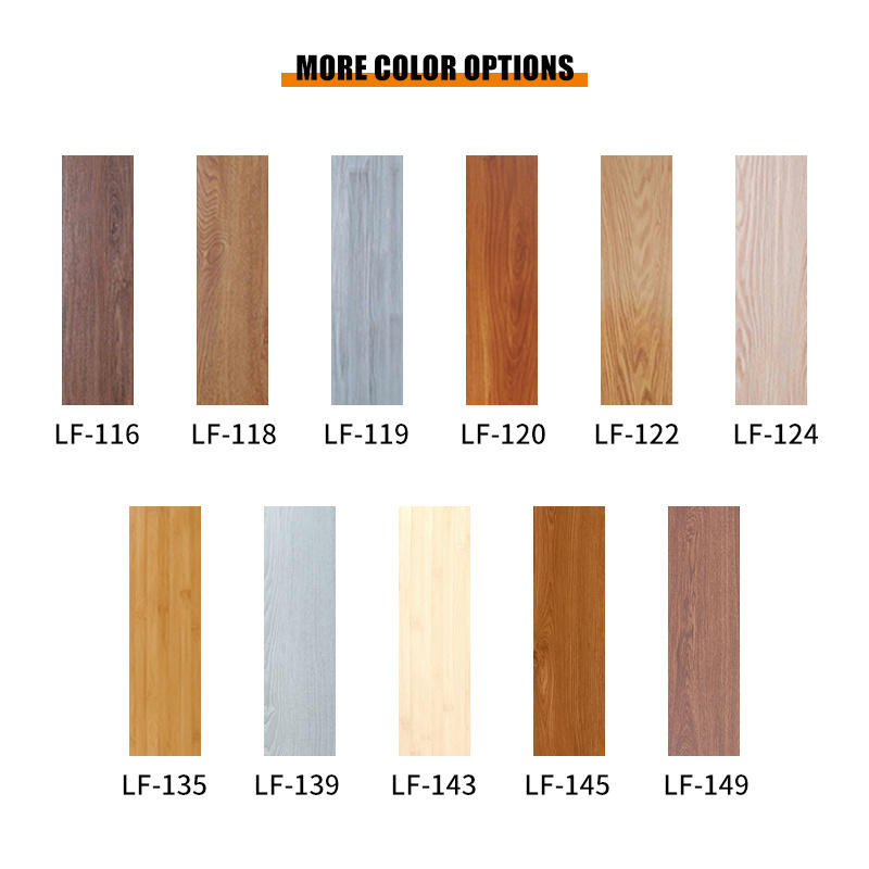 Peel and Stick Floor Tile Plank Surface Hard Easy ground Self Adhesive PVC Vinyl wood plastic flooring