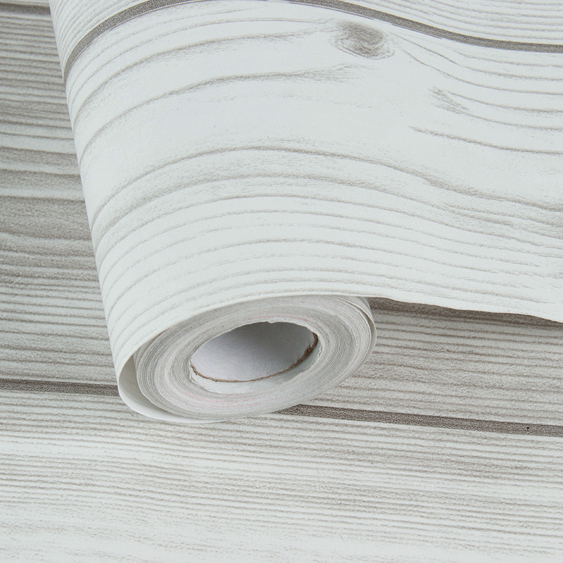 Bedroom alternative wooden peel and stick pvc natural wood veneer grain wallpaper