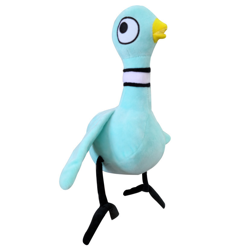 Hot sales lovely Big-eyed blue plush bird toy chicken plushies doll funny pigeon stuffed plush toy