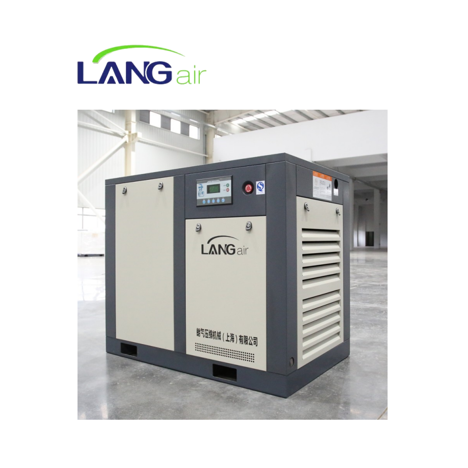 Langair 8 Bar Screw Compressors 22 Kw 100 Cfm Portable Stationary 10 Bar Air Compressor Air Cooling Electric Stationary Set 10 B