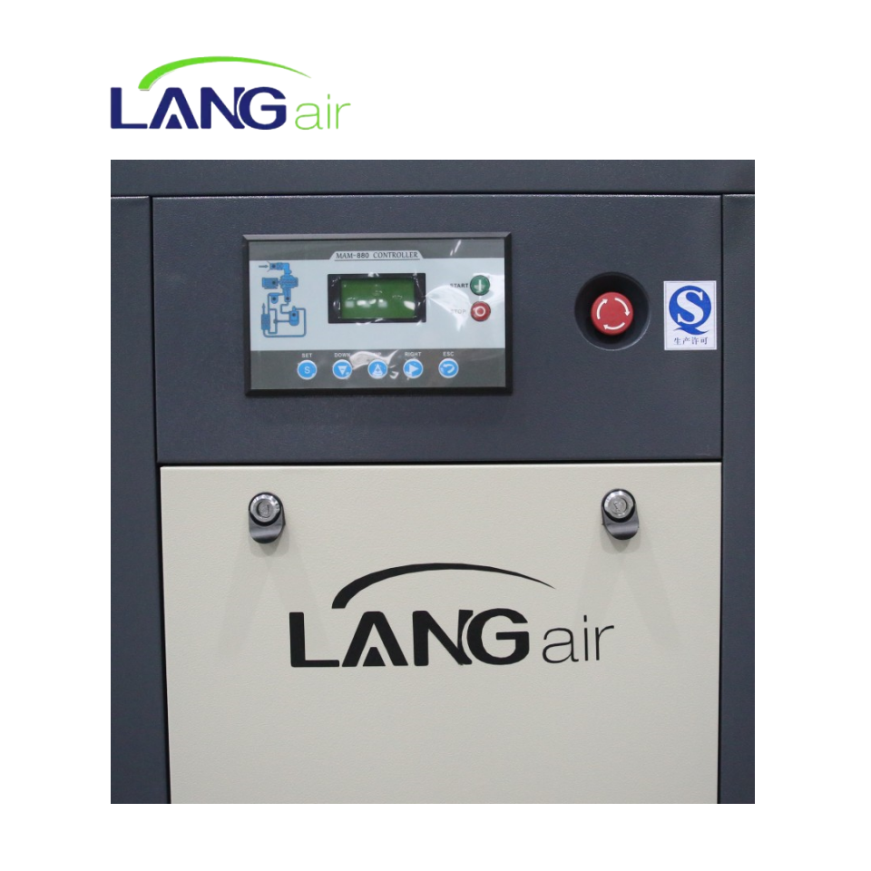 Langair 8 Bar Screw Compressors 22 Kw 100 Cfm Portable Stationary 10 Bar Air Compressor Air Cooling Electric Stationary Set 10 B