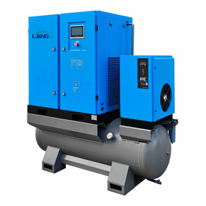 Langair Widely Used 30KW 40HP Integrated Unit Screw Air Compressor With Receiver Dryer And Air Tank