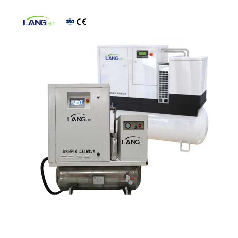 Langair 22kw 30hp 4-in-1 pm vsd Screw Air Compressor Industrial Compressors & parts With Dryer For Laser Cutting Machine