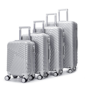 OMASKA Custom Suitcases Set 4 Pcs PC Carry On 16 20 24 28 Inch Trolley Luggage Travel Bags