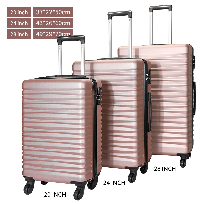 OMASKA 2023 New Designer ABS Travelling Bags Trolley Travel Bag Suitcase 3 Luggage Sets 4 Wheel Luggage PC Suitcase