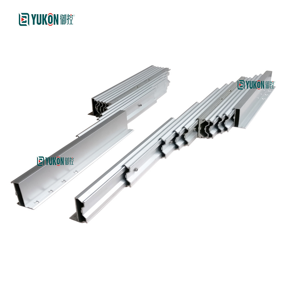 Aluminum  Multi Sections Extension Table Folding Sliding Mechanism Dinner Telescopic Table Hardware