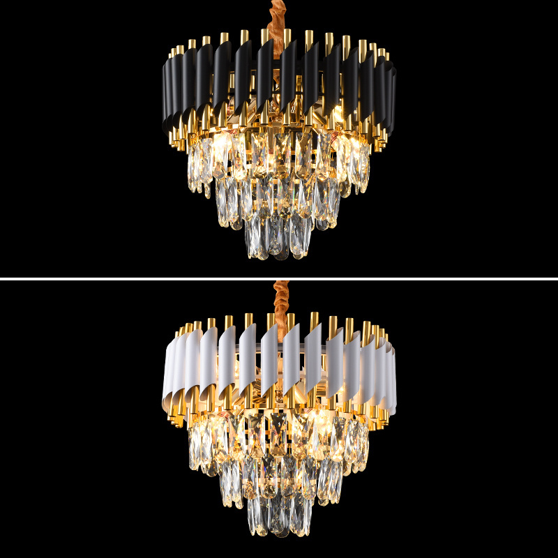 2022 Modern Hot Sale Luxury Crystal Pendant Lights for Living Room Flush Mount Crystal Chandelier