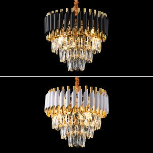 2022 Modern Hot Sale Luxury Crystal Pendant Lights for Living Room Flush Mount Crystal Chandelier