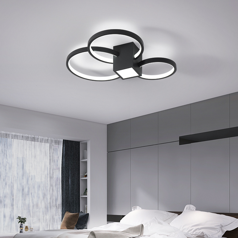 Flush Mount Aluminum Smart Remote Modern Dining Room Surface Dimmable LED Ceiling Light