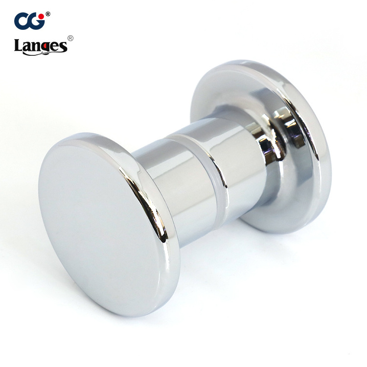 Stainless steel small double sided rounded bathroom shower glass door knob