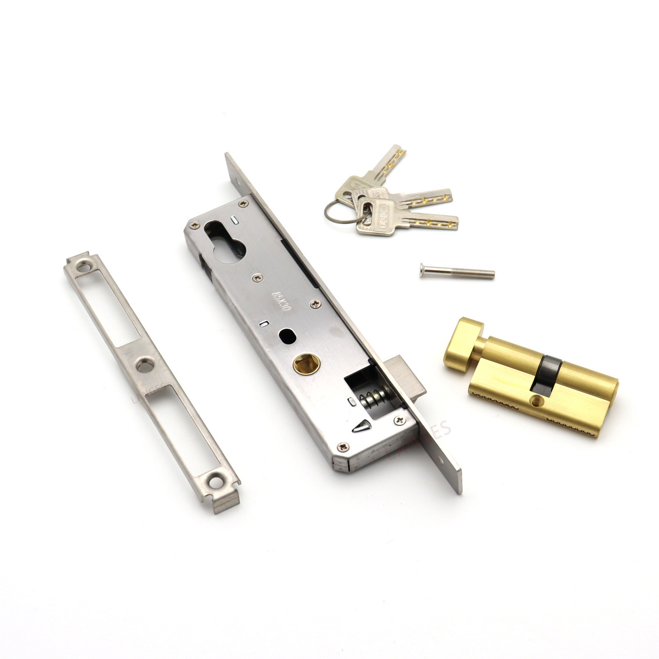 Zinc Alloy Handle Locks Mortise Stainless Steel Wooden Door Hook Bolt Security Lock Sets