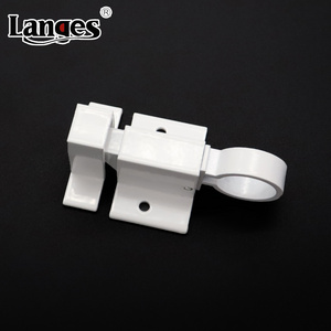 Aluminum Alloy Door White Gate Pull Automatic Spring Loaded Bolt Latch Security Door Catch