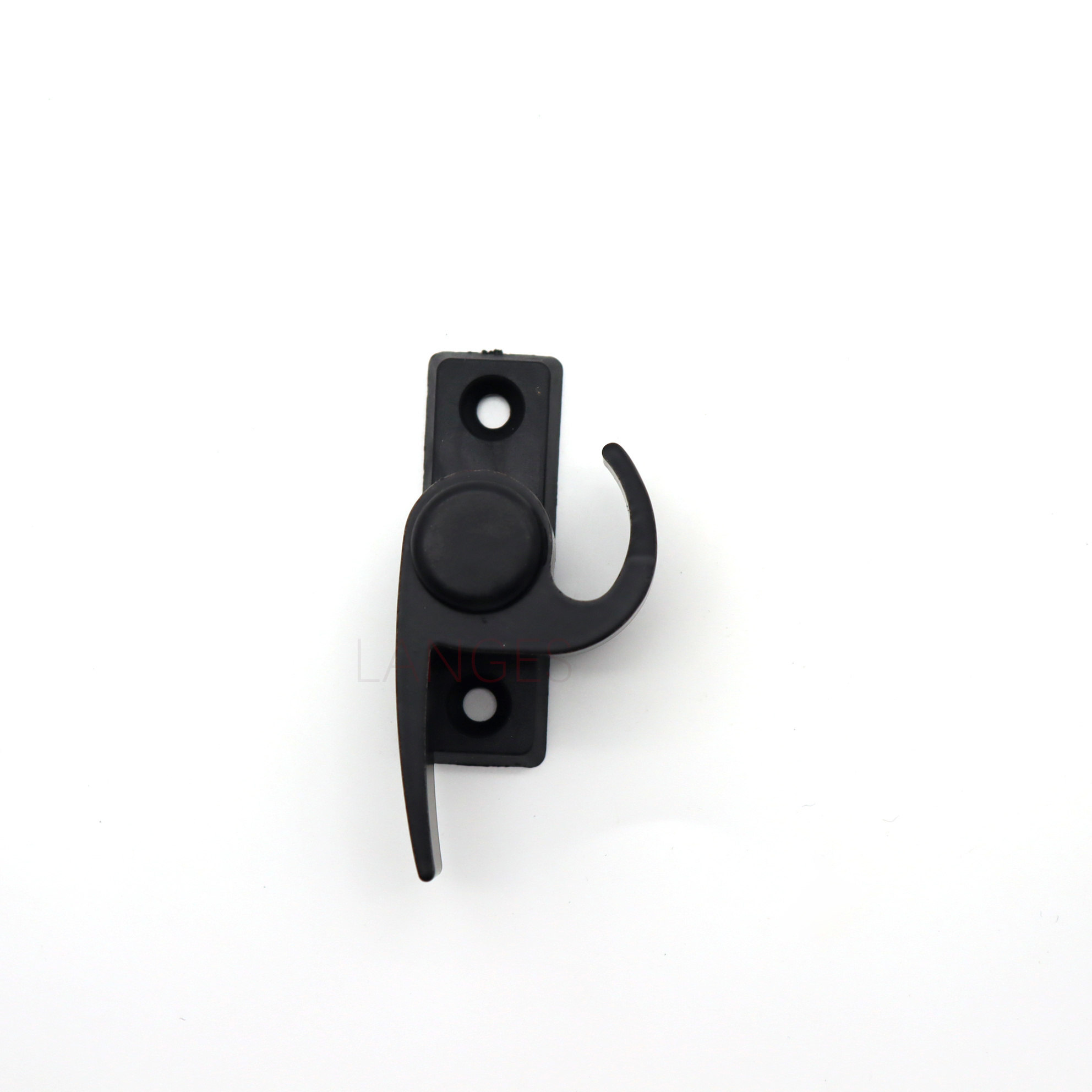 Building Hardware Balcony Kitchen Aluminum alloy Door Latch Hook Lock Black Sliding Window Crescent Safety Lock