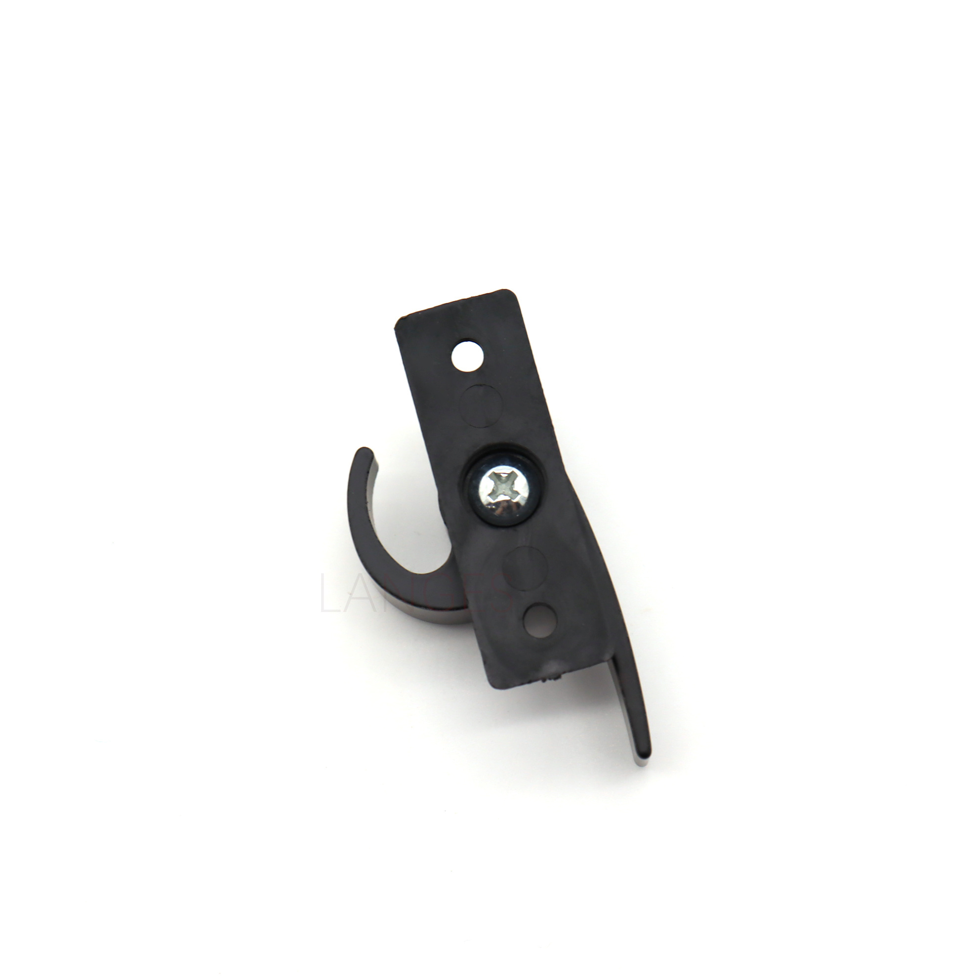 Building Hardware Balcony Kitchen Aluminum alloy Door Latch Hook Lock Black Sliding Window Crescent Safety Lock