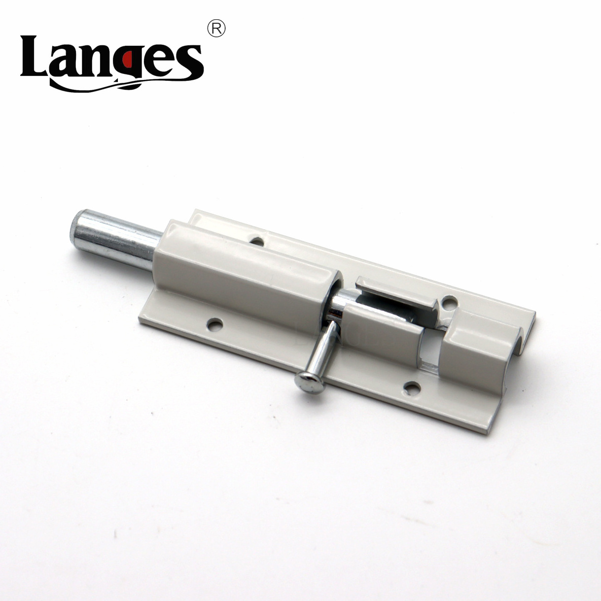 Surface Mounted Metal White Window Thickened Security Slide Door Latches Barrel door bolt lock