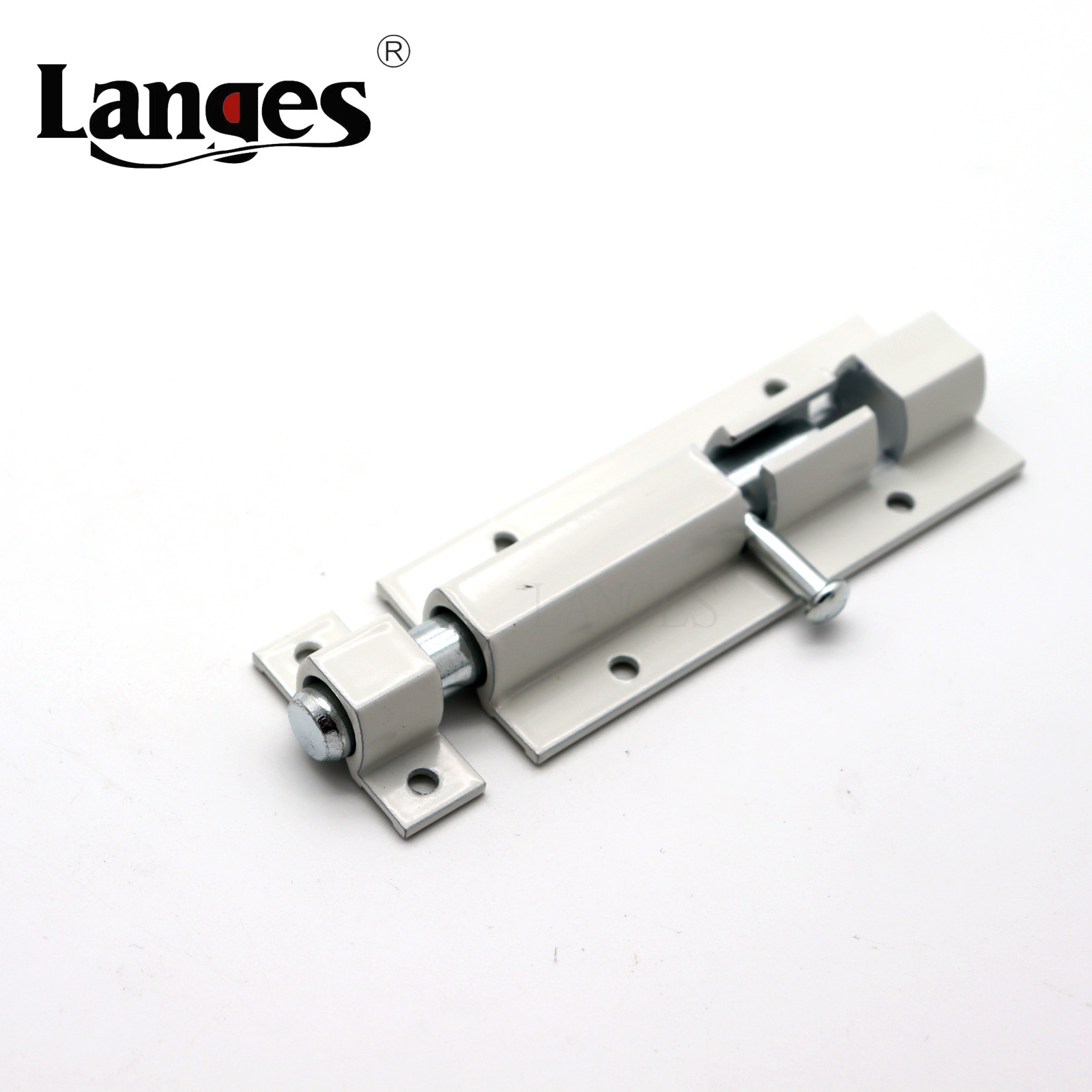 Surface Mounted Metal White Window Thickened Security Slide Door Latches Barrel door bolt lock