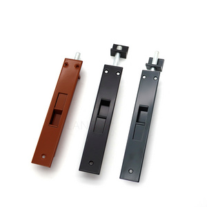 Hot Sale Asia Aluminum Alloy Double Wood Swing Doors Concealed Safety Door Flush Bolt Latch Lock