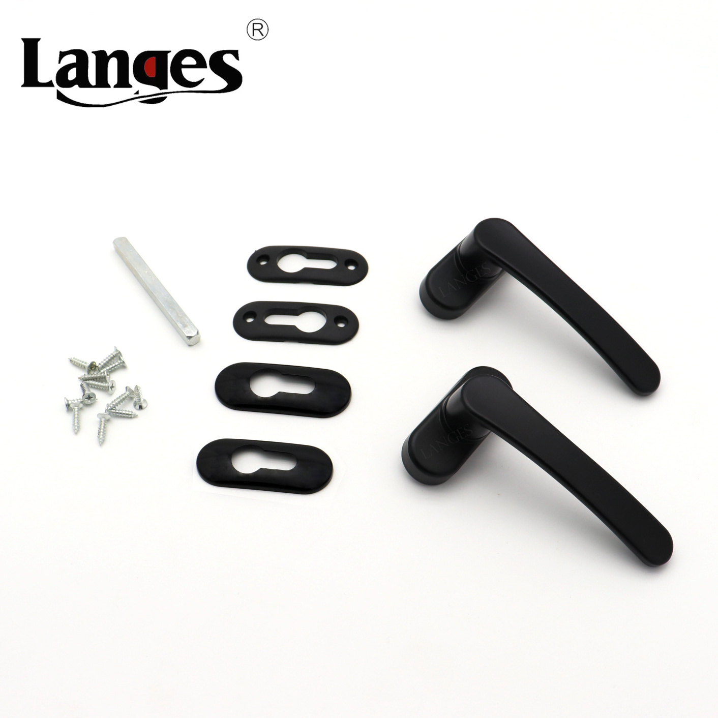 Hot Sale Alloy Matte Black Tilt Turn Single Point Casement Window Aluminum Door Lever Handle