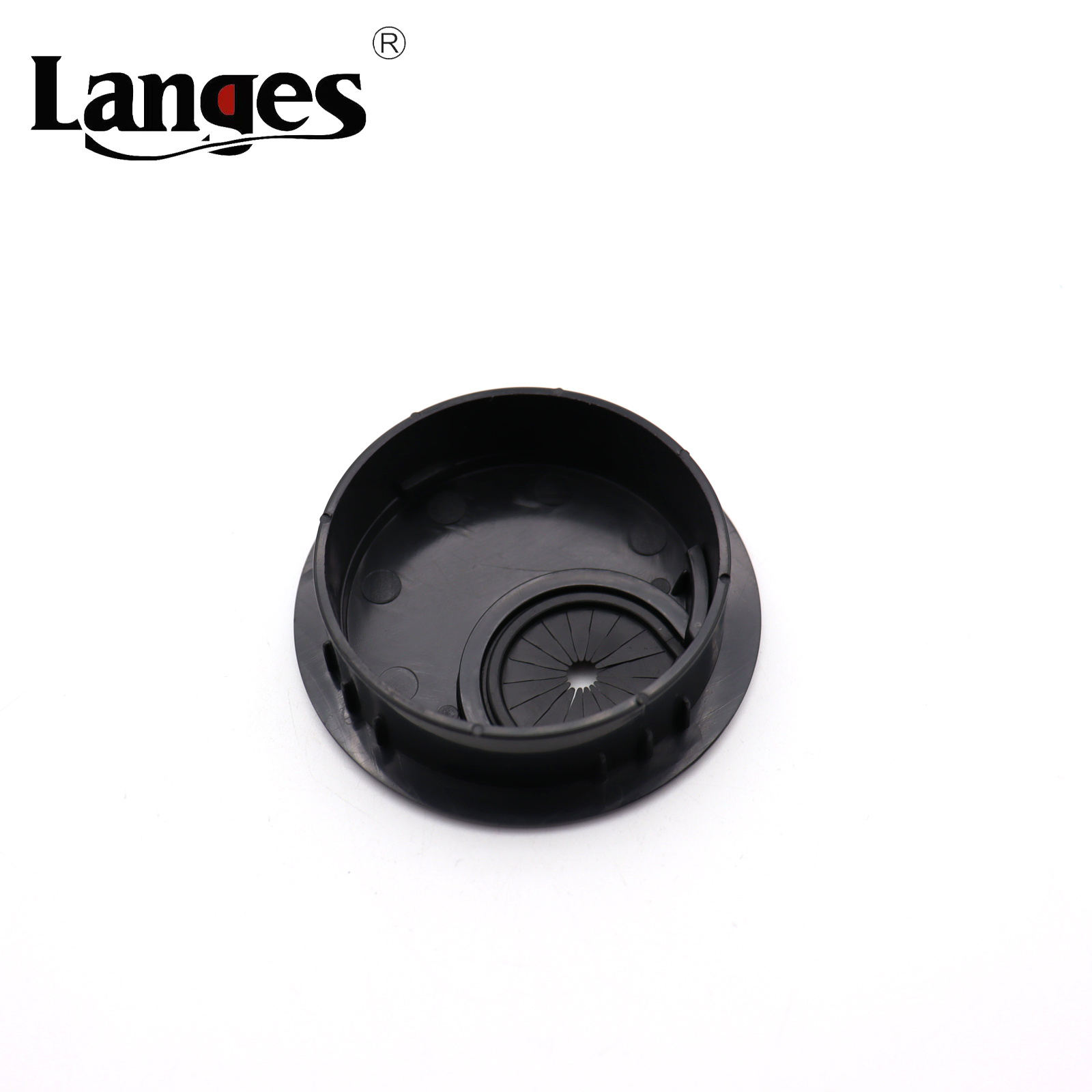 Furniture Hardware 60 80 Office Computer Desk Cover Wire Hole Black Round Plastic Cable Grommet