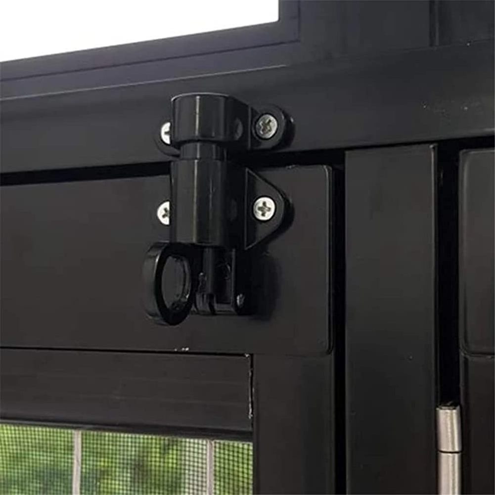 Durable Barn Door Aluminum Alloy Safety Lock Garden Wooden Self-closing Spring Load Bolt Latch Screw Fixing