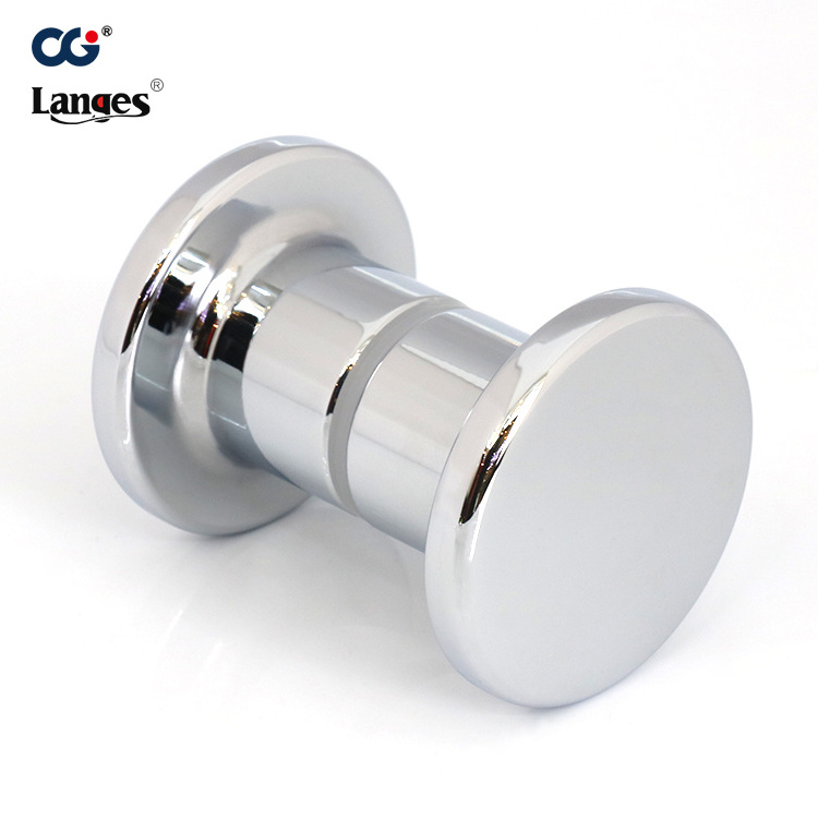 Stainless steel small double sided rounded bathroom shower glass door knob