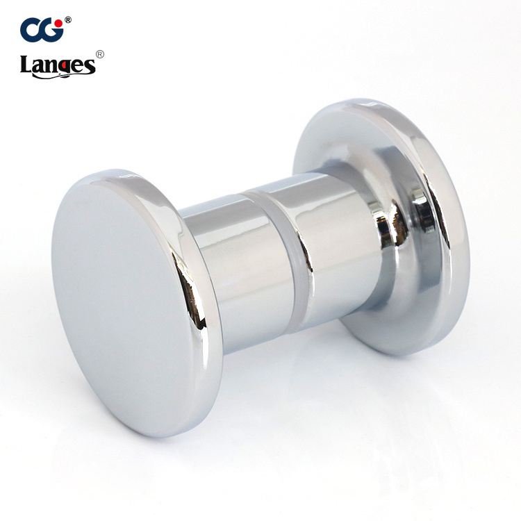 Stainless steel small double sided rounded bathroom shower glass door knob