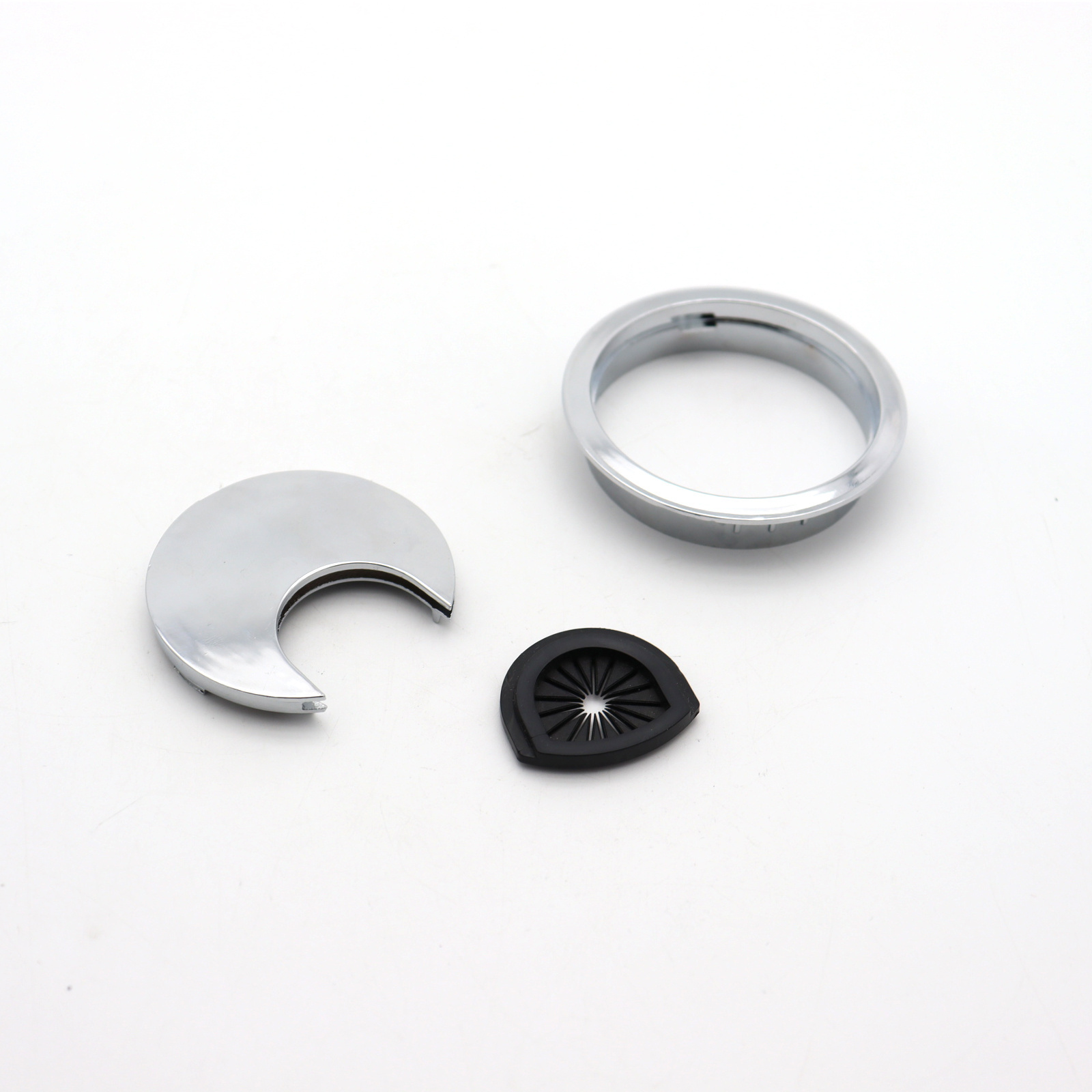 Furniture Hardware 60 80 Office Computer Desk Cover Wire Hole Black Round Plastic Cable Grommet