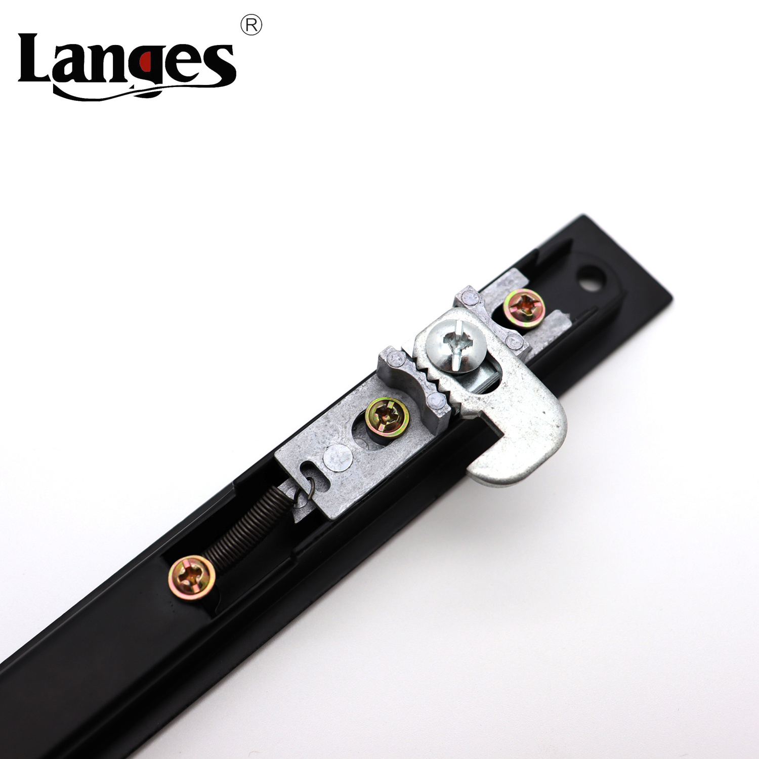 Kitchen Balcony Aluminum Alloy Automatic Single Side Black Security Sliding Glass Window Door Hook Lock