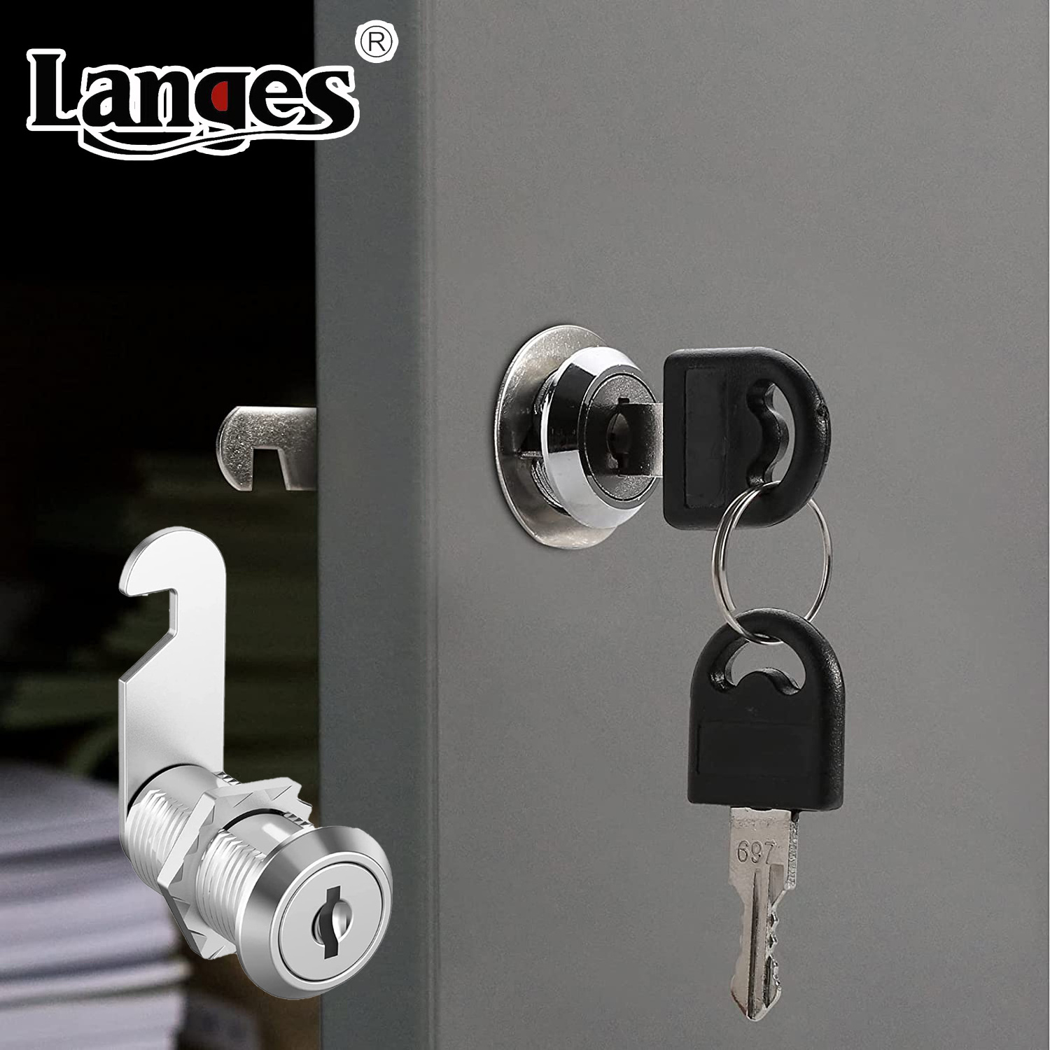 Widely Use Zinc Alloy Glass Display Office Desk Drawer Mailbox Cabinet Cam Lock With Key