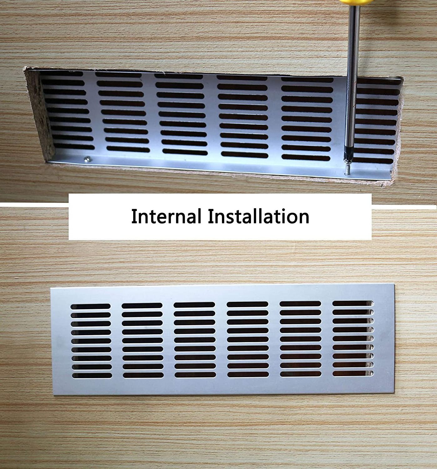 Cabinets Walls Ceilings Square Rectangular Breathable Ventilation Aluminum Alloy Air Outlet Grille Cover