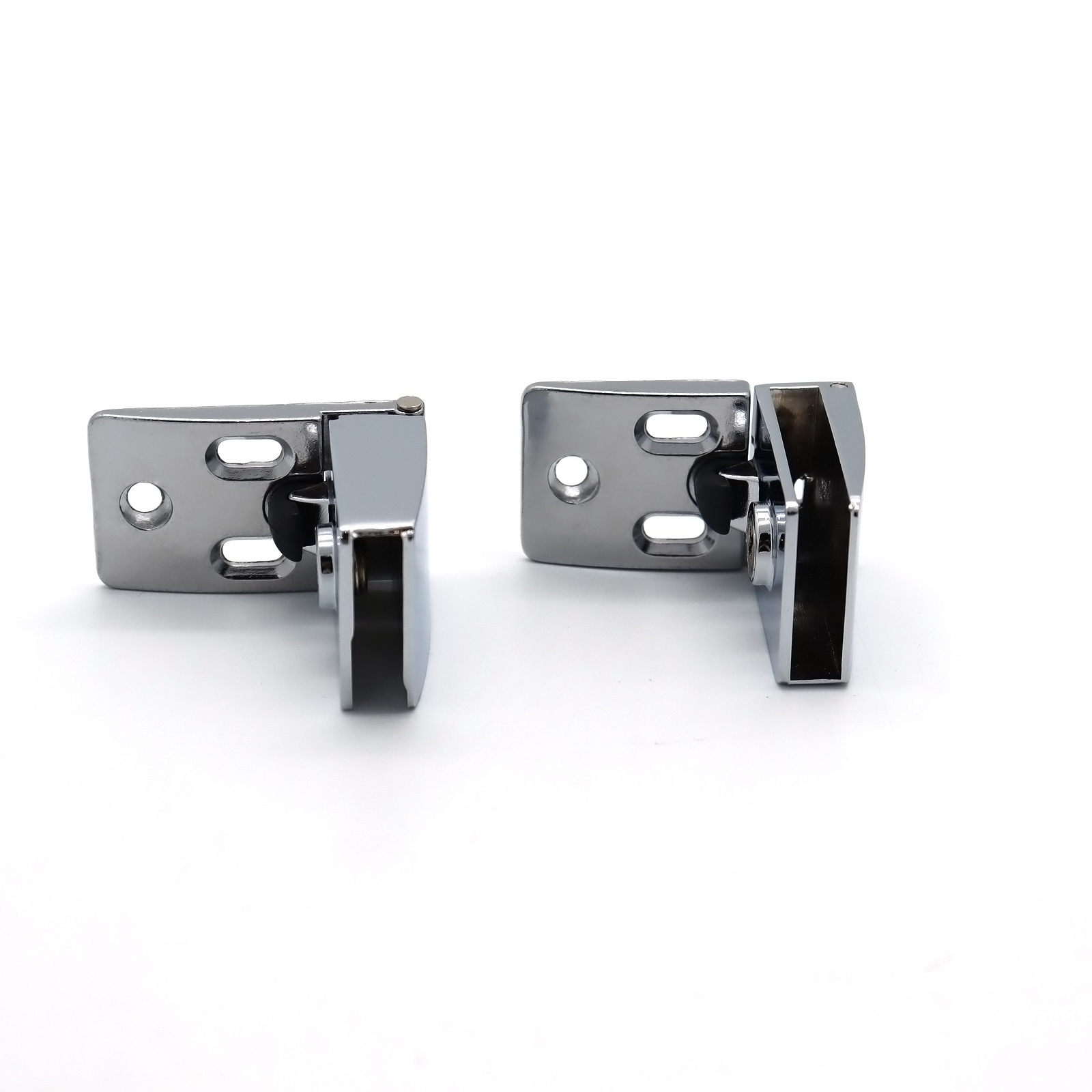 Modern Design Heavy Duty Metal Free-Punching Glass Swing Furniture Door Pivot Hinge for Store Display Wine Cabinet