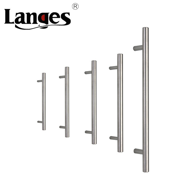 Modern Stainless Steel Kitchen Hardware T Bar Straight Furniture Wardrobe Pull Cabinet Handle