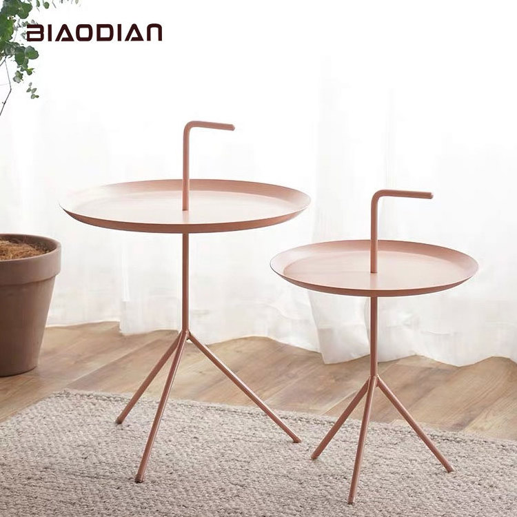 High quality 48*48 China factory living room modern metal small umbrella side table