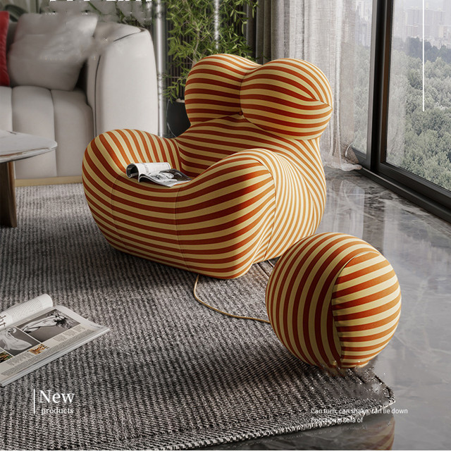 Northern Europe Shaped sofa recliner chair single sofa chair living room Creative Ball Chair Sofa