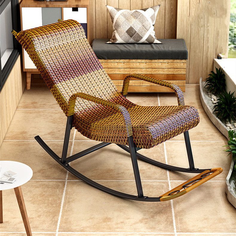 Luxury outdoor beach garden rocking lounge chairs leisure sun rocker Loungers zero gravity   outdoor rocking chair