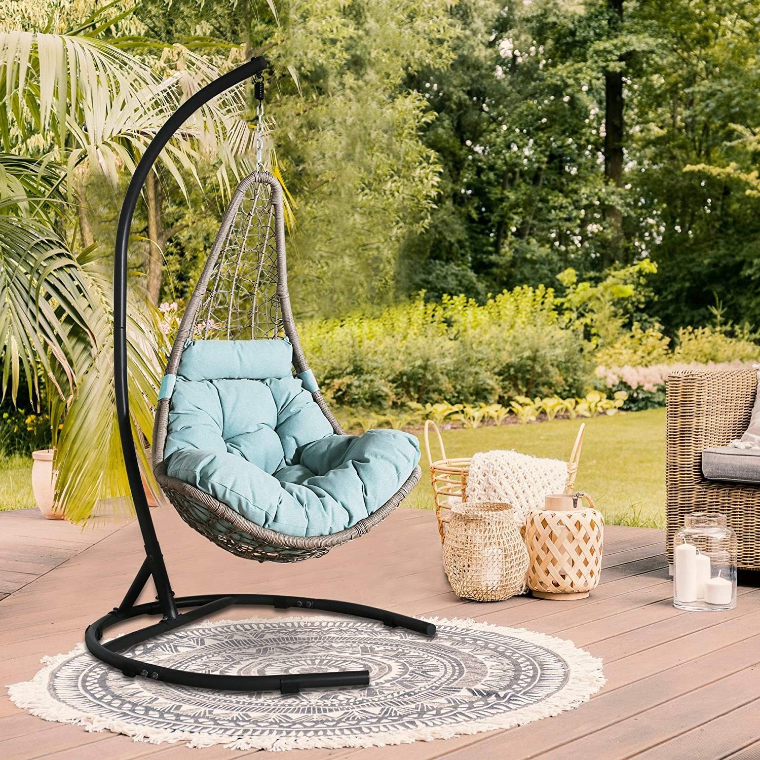 kids swing chair outdoor hammock moon outdoor garden rattan egg hanging children kids swing chair home