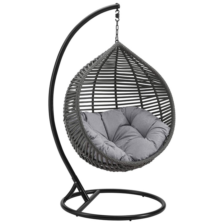 rattan swing egg chair relax indoor garden seat basket patio swing chair patio