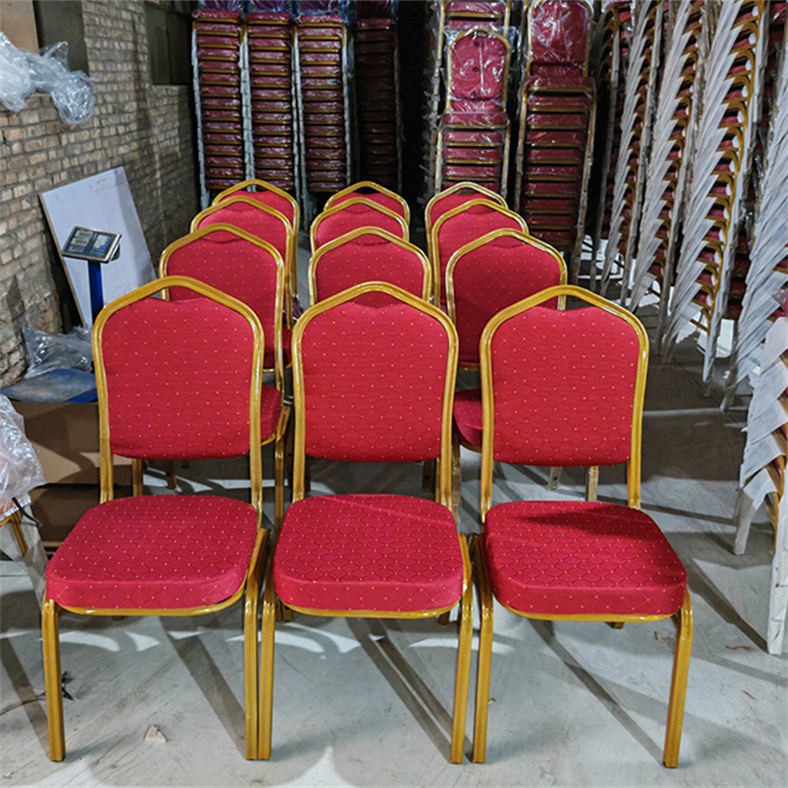 Modern Stackable Metal Wedding Party Hotel Iron wholesale stackable banquet chairs for sale