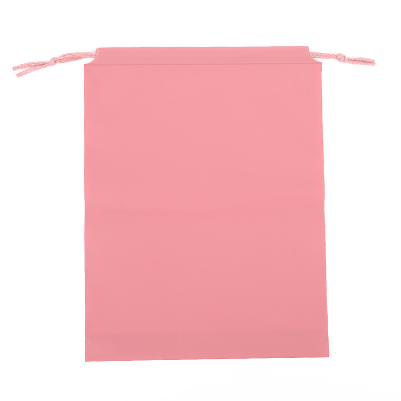 No logo pink drawstring pvc plastic bag small dust umbrella wet bag