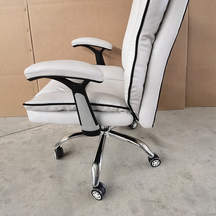 High Quality PU Leather Height Adjustable Office Chair 360 Swivel Ergonomics Leather Office Furniture