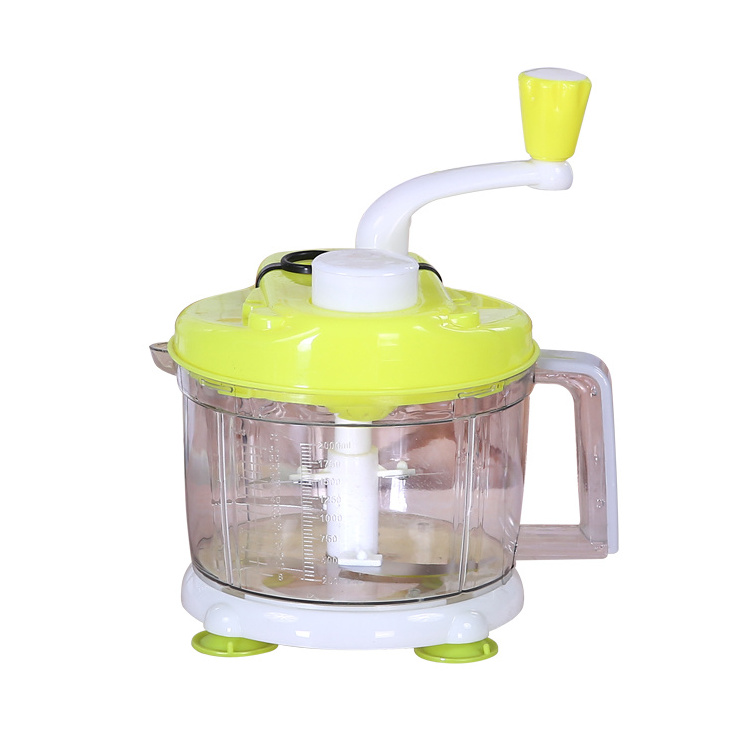 8 cup and 12 cup container plastic handheld choper food chopper meat grinder  with handle big