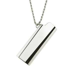 Harajuku creative fashion lighter case men's lighter case decorative pendant necklace pendant hip hop Necklace