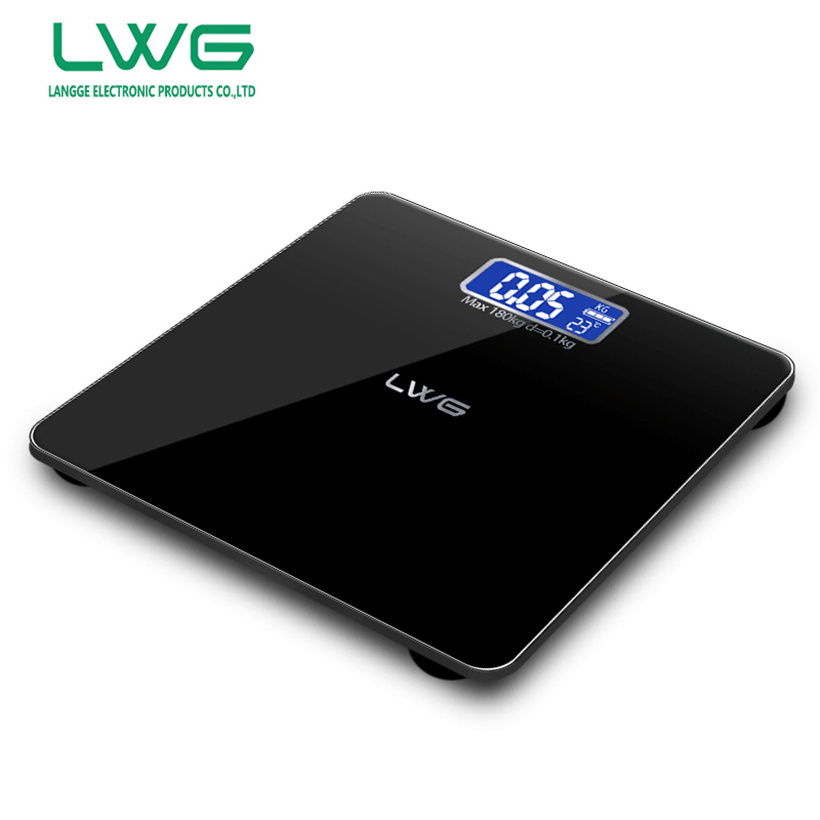 2023 hot sale high quality 180Kg LCD display digital body weight household electronic scale