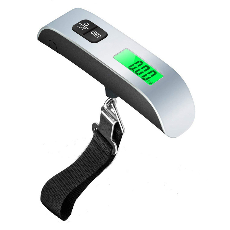 Stainless steel Lcd display Hanging Suitcase Weighing Portable Travel 110lb 50kg Weight Electronic Digital Luggage Scale