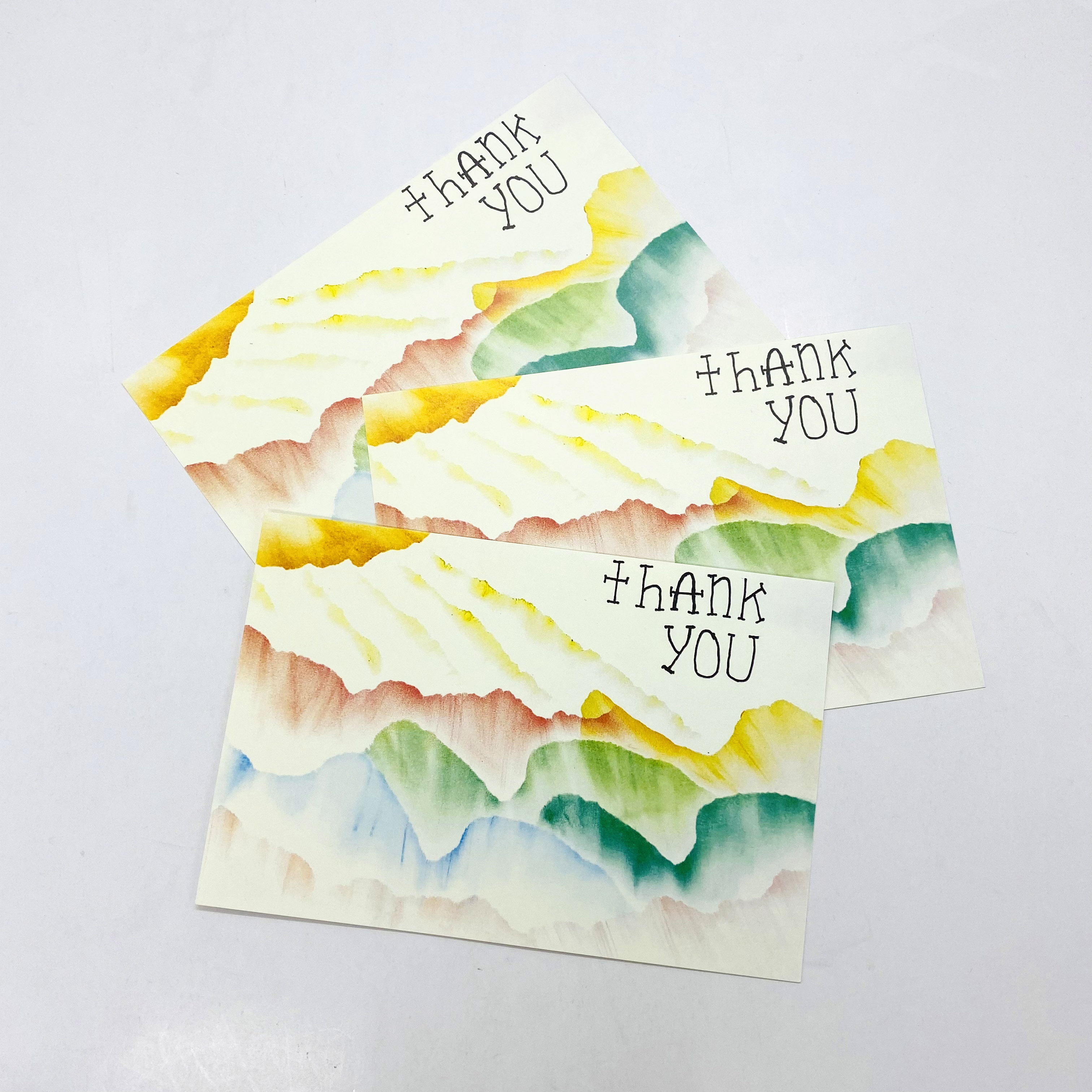 Wholesale Customized white card stock logo printing thank you for your order gift paper cards