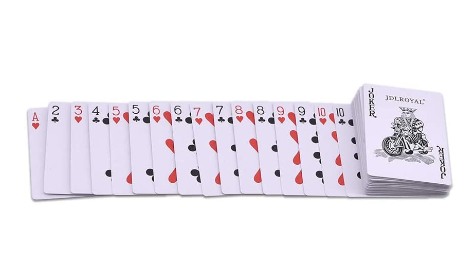 2 Packs Waterproof PVC Plastic Playing Cards Poker Set, 54pcs Deck Poker Classic Magic Tricks Tool Ideal Gifts